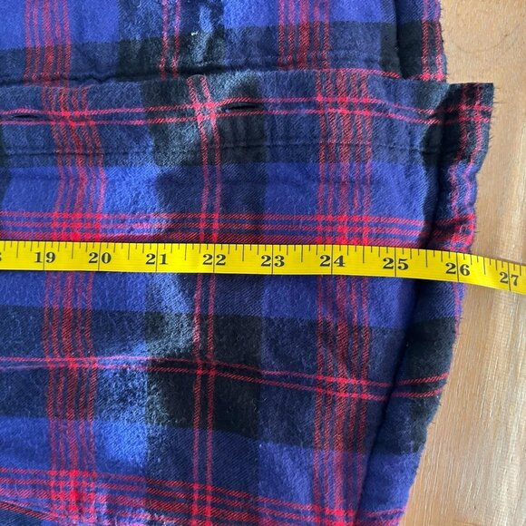 L.L.Bean Jacket Womens Small Purple Black Plaid Sherpa Lined Flannel Relaxed Fit - Picture 13 of 13